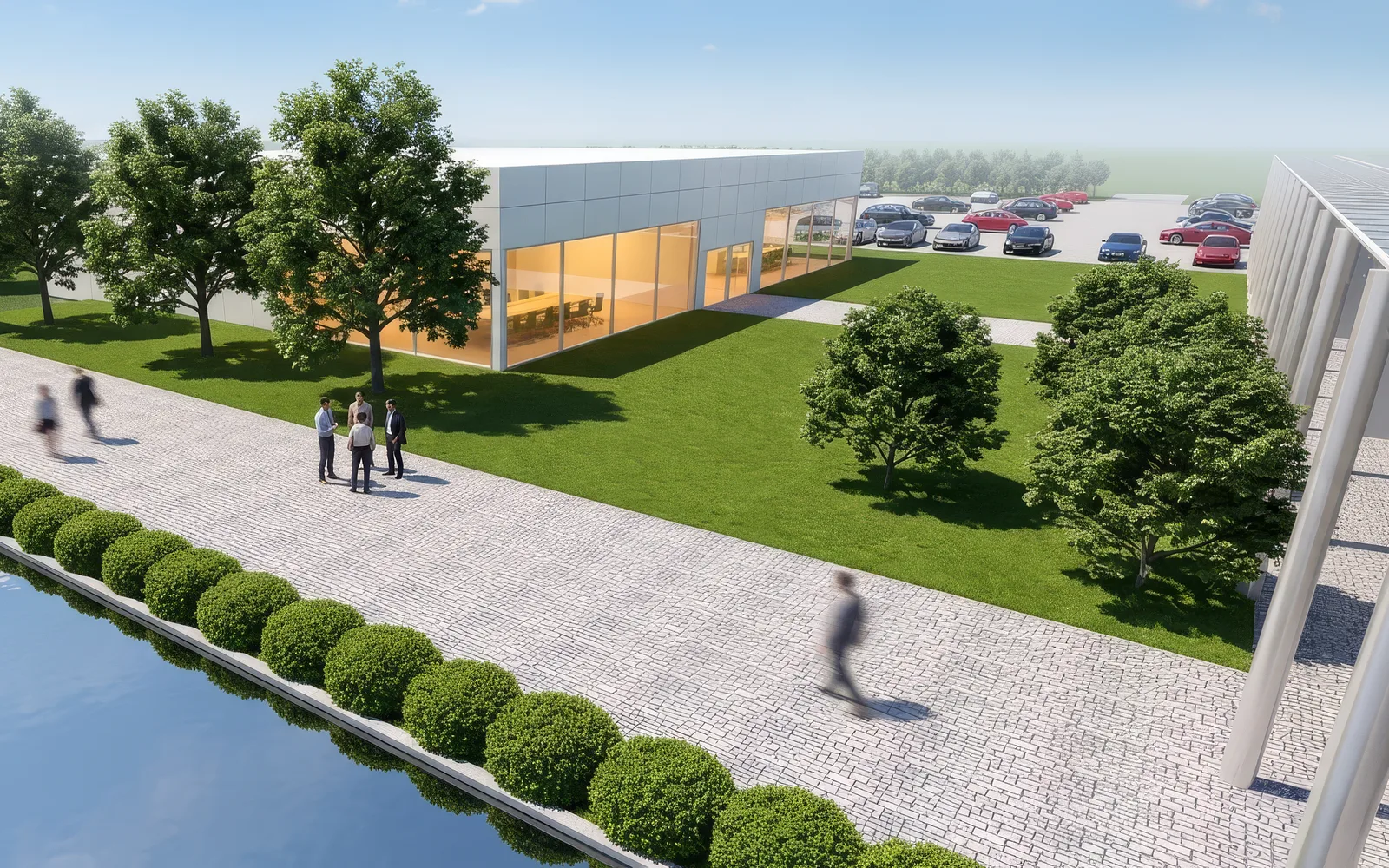Rendering of the Headquarters
